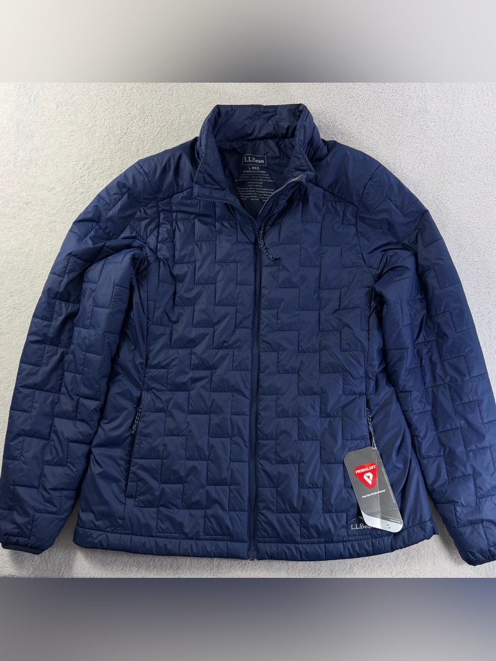 NWT L.L.Bean PrimaLoft Insulated Liner puffer Jacket Navy women’s L Ski